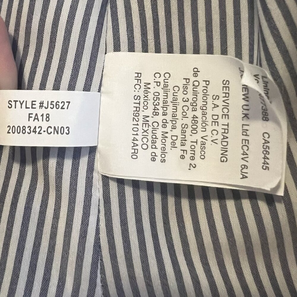 J.Crew Women Wool Blazer Blue Size 10 Winter Preppy Academia Professional - Picture 12 of 13